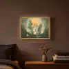 Bloemen - Bladeren - Zon - Groen Light Box met batterij (Wandlamp) middel -sfeer4
