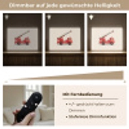 Illustratie - Brandweer - Rood - Minimalistisch Light Box met batterij (Wandlamp kind) middel -USP_dimbaarDE