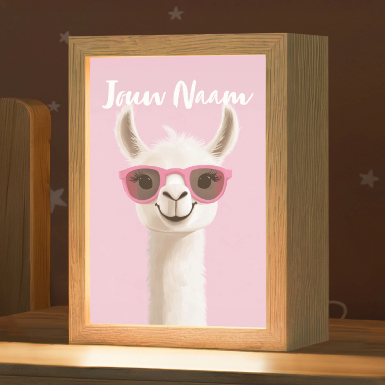 Lama - Zonnebril - Roze Light Box met kabel (Kinderlampje) klein -zzz_3d_website