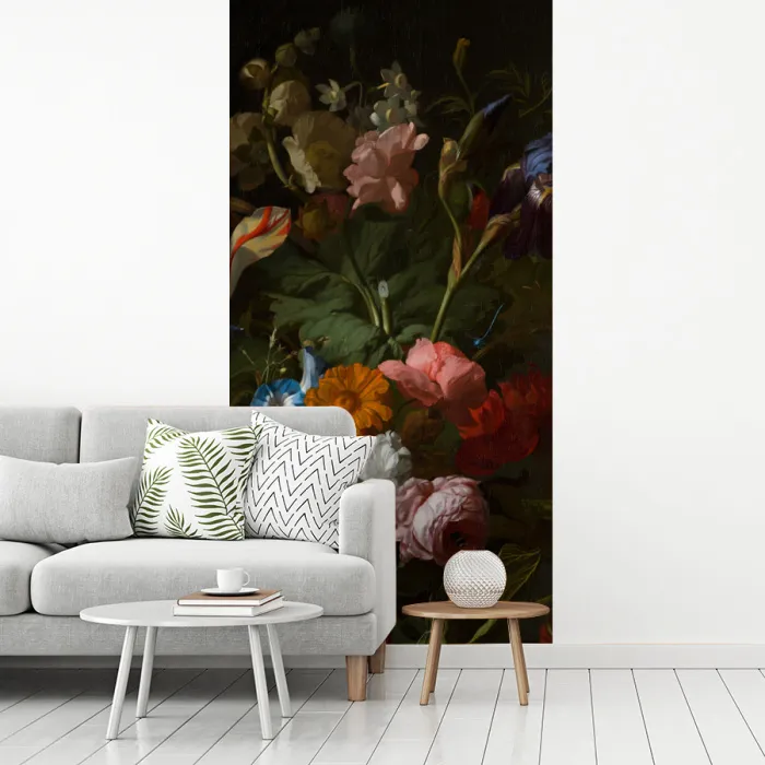 Vaas met bloemen - Schilderij van Rachel Ruysch fotobehang vinyl groot -woonkamer
