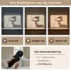 Kerst - Hert - Gewei - Rood Light Box met batterij (Wandlamp) middel -USP_lichtkleurNL