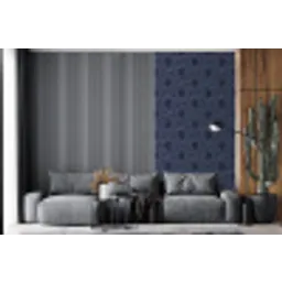 Patroon - Blauw - Geometrisch fotobehang vinyl groot 64 -bank