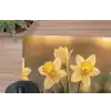 Bloemen - Geel - Wazig muismat rubber klein -closeup