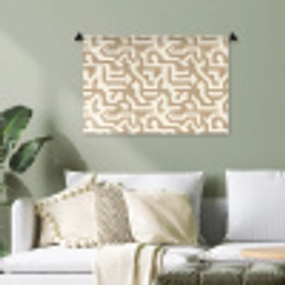 Modern - Abstract - Beige Wandkleed katoen klein 269 -sfeer7