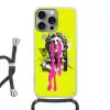 Buste - Verf - Geel Hoesje iPhone 16 Pro Max met koord klein -3d