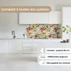 Bladeren - Bloemen - Design keuken achterwand 2 middel 871 -sfeer4_FR