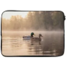 Eenden - Water - Mist - Natuur laptophoes neopreen klein -zkaufland3dotto