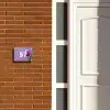 Paarse tulp - Traditioneel Naambord Rechthoek middel -sfeer3-rechthoek-S
