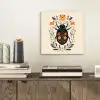 Bloemen - Oranje - Planten - Sierlijk aluminium wit klein -sfeer1