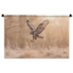 Buizerd - Roofvogel - Natuur - Bruin Wandkleed katoen middel -zz3d