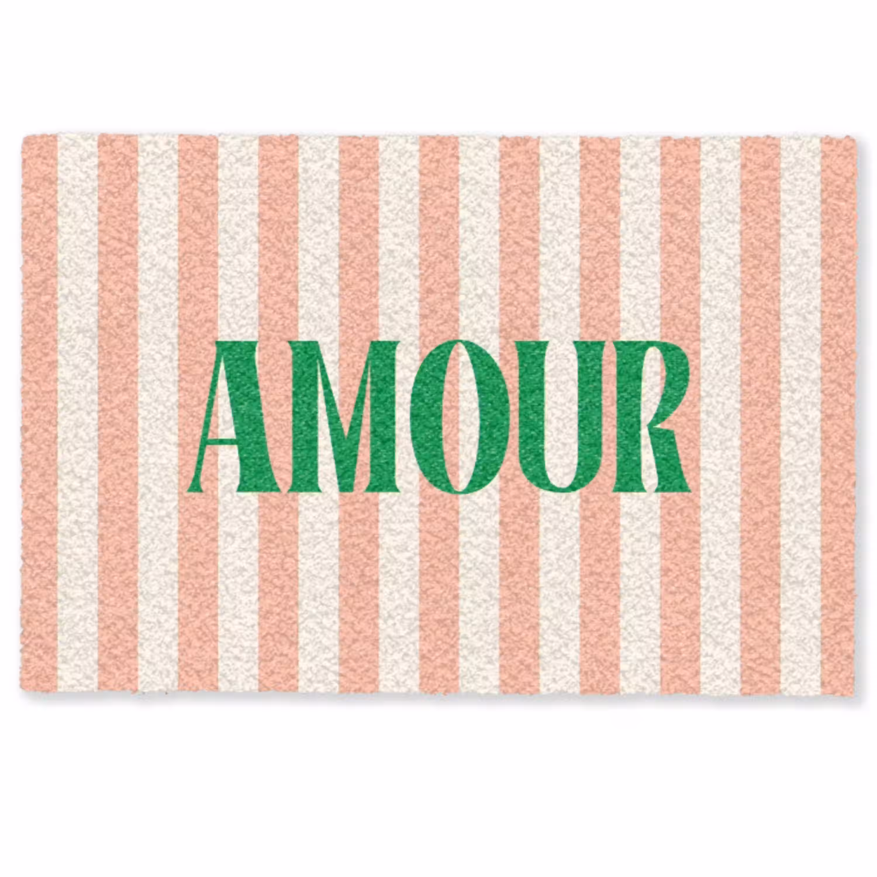 Zachtroze - Groen - Strepen - Amour Deurmat klein -zkaufland3d