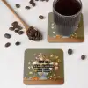 Bloem - Quote - Vintage - Art onderzetter kurk middel -sfeer2
