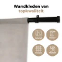 Papaverbollen - Droogbloemen - Minimalistisch - Beige - Rustig Wandkleed katoen middel -sfeer2