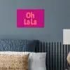 Oh la la - Luipaardprint - Roze poster papier klein -sfeer2