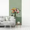 Bloemen - Vaas - Kaartje fotobehang vinyl groot -woonkamer