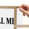 Tekst - Modern - Zwart - Wit Light Box met batterij (Wandlamp) middel -USP_websiteprintNL