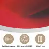 Tomaat - Rood - Hart Akoestische PET Vilt - Rond klein -closeup_NL