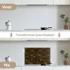 Donker - Graniet - Bruin keuken achterwand spatscherm klein 900 -voor_na_NL