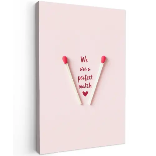 Perfect - Minimalistisch - Valentijn canvas 2cm klein -z3d