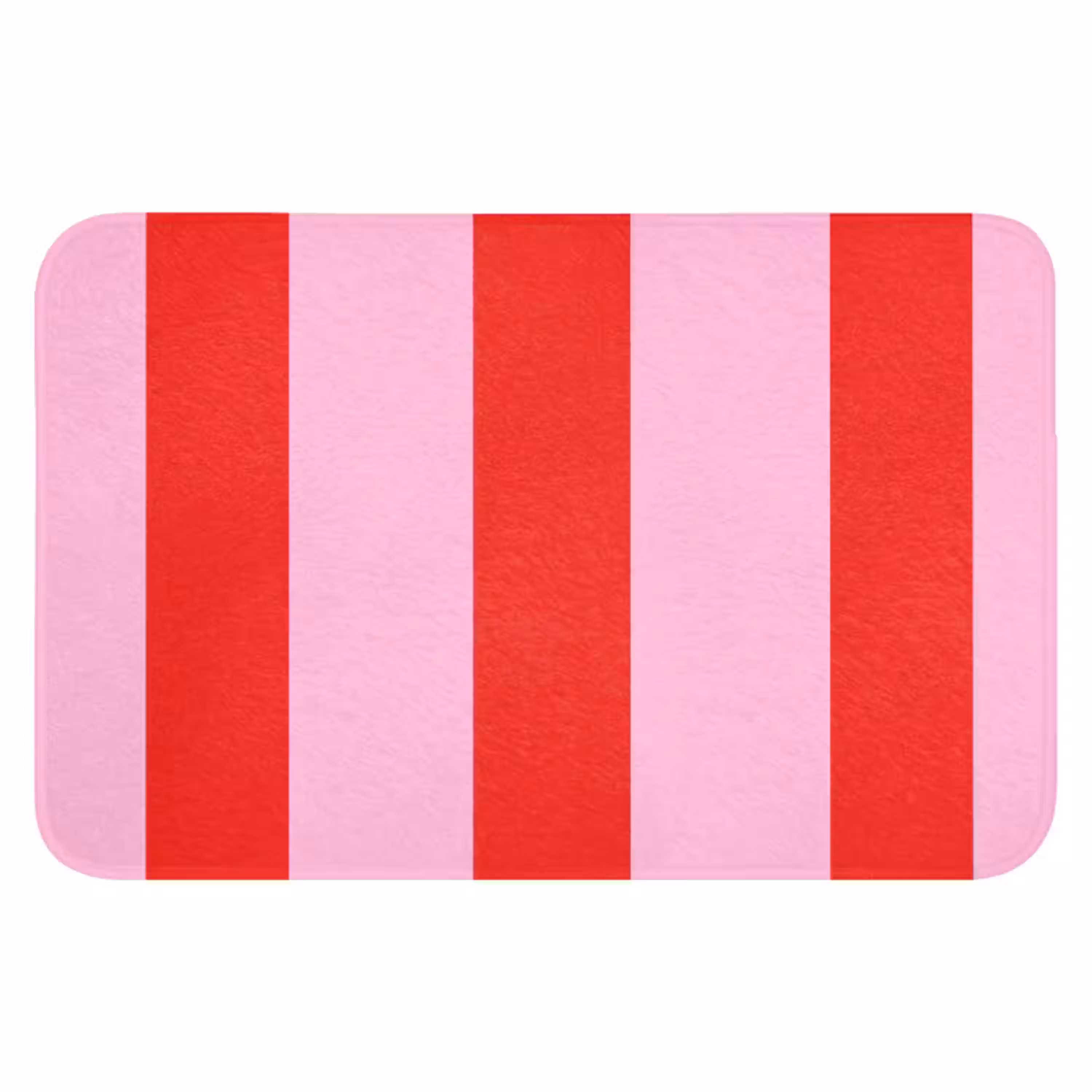 Strepen - Klassiek - Roze Badmat klein 997 -3d