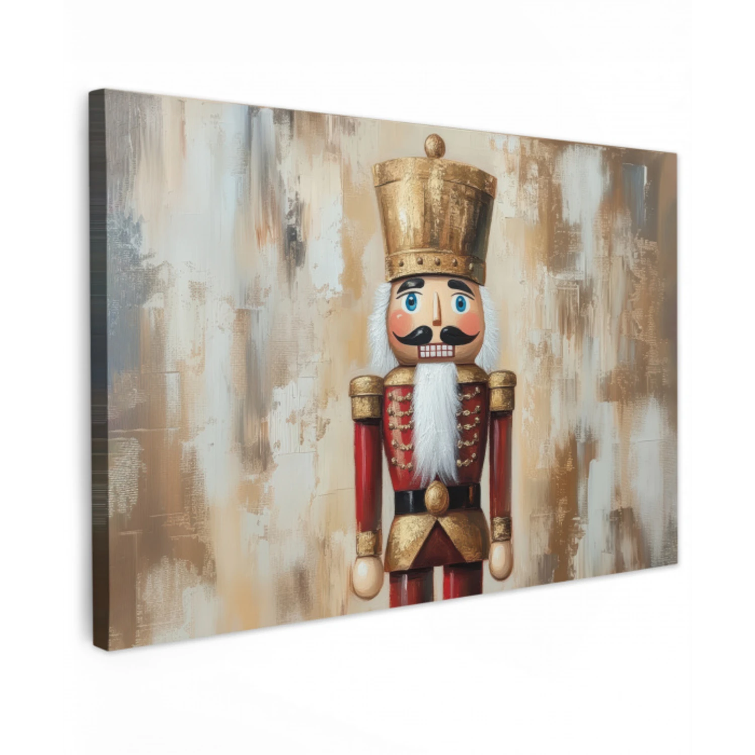 Kerst - Poppetje - Abstract canvas 2cm klein -z3d