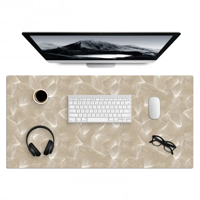 Desk Mat - Organic - Texture - Beige