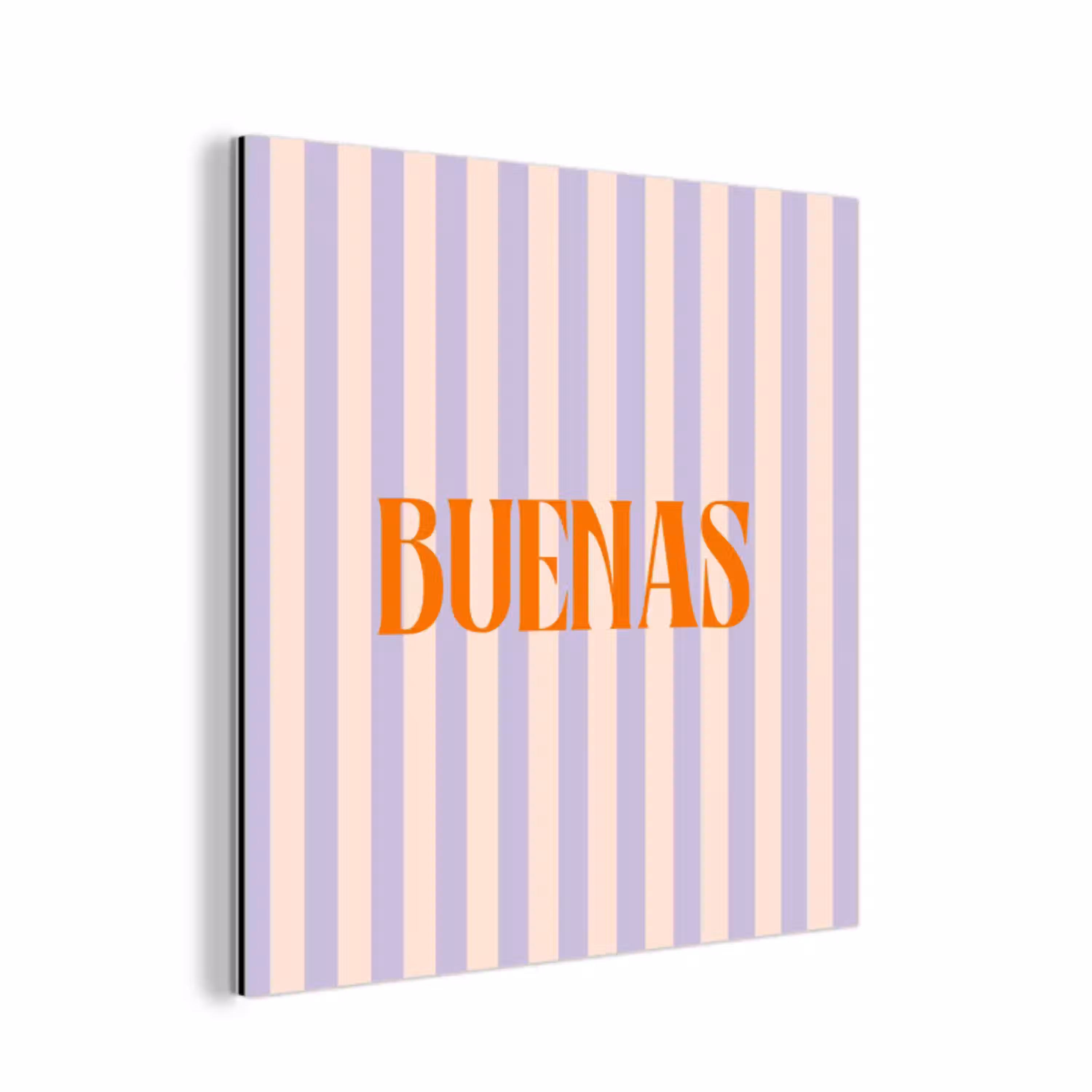 Lila - Oranje - Strepen - Buenas aluminium wit klein -3d