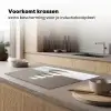 Gestapelde - Stenen - Grijs Inductie beschermer vinyl 3mm klein -sfeer1