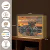 Natuur - Luipaard - Dier - Zonsondergang - Modern Light Box met batterij (Wandlamp) middel -USP_websiteoverzichtNL