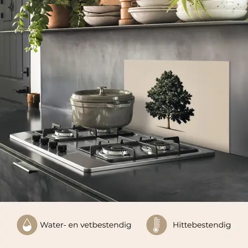 Eikenboom - Schaduw - Egaal keuken achterwand spatscherm klein -usp_NL