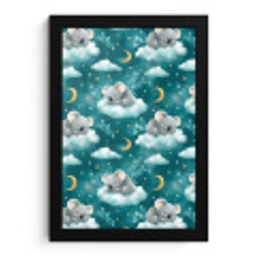 Koala's - Betoverend - Blauw fotolijst zwart zonder passe partout klein 224 -3d