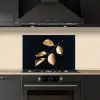 Bladeren - Tak - Goud - Luxe keuken achterwand spatscherm klein -sfeer1