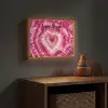 Tie Dye - Hartvorm - Roze Light Box met batterij (Wandlamp kind) middel -sfeer5_kind