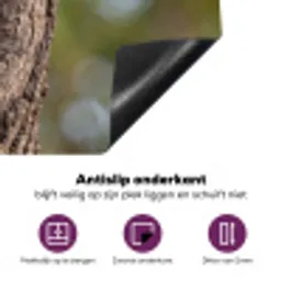 Kerkuil - Boom - Natuur - Bruin Inductie beschermer vinyl 3mm klein -zzzzzzz-cc-onderkant