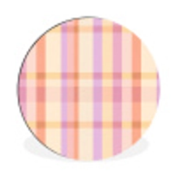 Pastel - uitpatroon - Geometrisch Wandcirkel aluminium klein 190 -3d