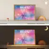 Sterren - Abstract - Kleuren Light Box met batterij (Wandlamp kind) middel -sfeer3_kind