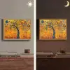 Abstract - Boom - Levensboom - Modern Light Box met batterij (Wandlamp) middel -sfeer3