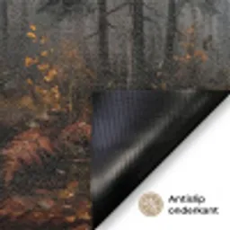 Bospad - Herfstbladeren - Natuur - Schilderachtig - Oranje Deurmat klein -antislip_NL