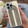 Boogvormen - Zwart - Strak Hoesje iPhone 16 Pro Max met koord klein -sfeer3