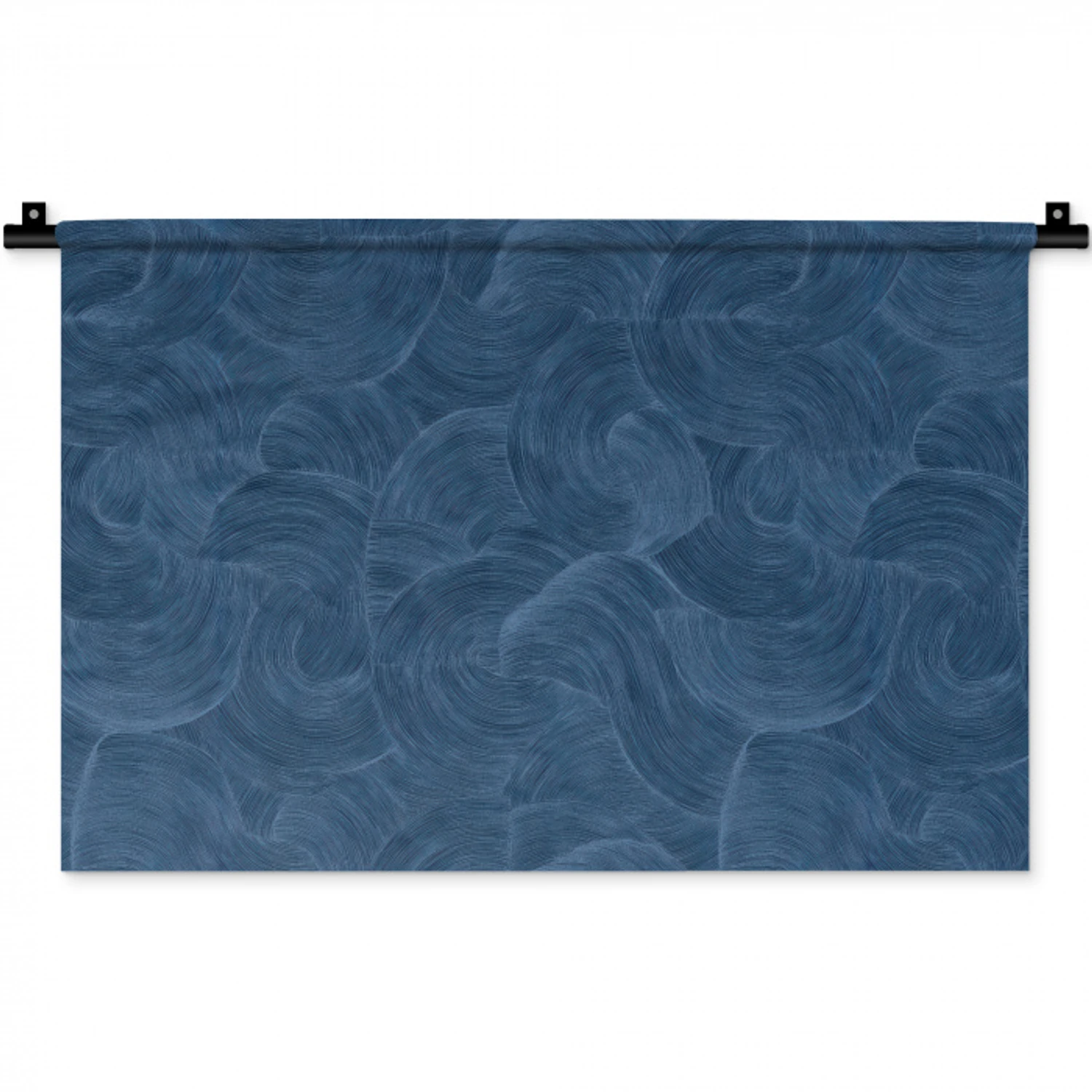 Golven - Textuur - Patroon - Blauw Wandkleed katoen klein 269 -zz3d