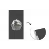Cupcake - Luxueus - Zilver fotobehang vinyl groot -3d