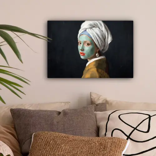 Iconisch - Modern - Kleurrijk canvas 2cm klein -sfeer1