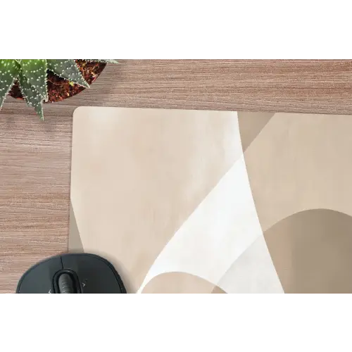 Vloeiende vlakken - Harmonieus - Golvend muismat rubber klein -closeup