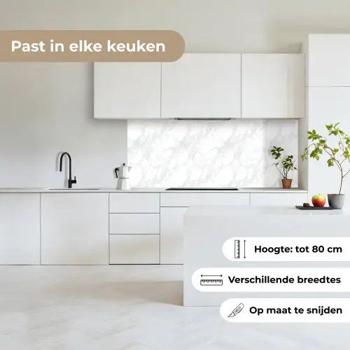 Minimalistisch - Wit - Grijze aders keuken achterwand 2 middel 871 -sfeer4_NL