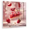 Aardbei - Taart- Eten - Roze plexiglas 5mm klein -zzzproduct_nieuw