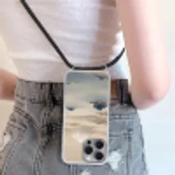 Japans - Landschap - Beige Hoesje iPhone 16 Pro Max met koord klein -sfeer5