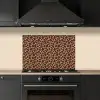 Patroon - Giraf - Bruin keuken achterwand spatscherm klein 900 -sfeer1
