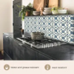 Grafisch - Tegel - Blauw keuken achterwand 2 middel 871 -usp_EN