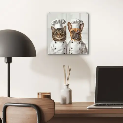 Kat - Hond - Kokskleding plexiglas 5mm klein -sfeer6