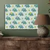 Triceratop - Blauw - Stippen - Boompjes PET vilt klein -sfeer2